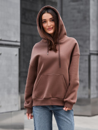 Bluza Staff lav brown oversize fleece