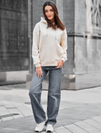 Bluza Staff lav milk oversize fleece