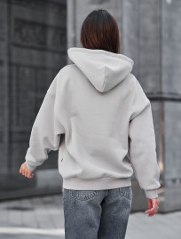 Bluza Staff lav light gray oversize fleece