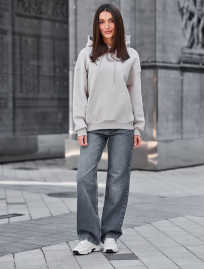 Bluza Staff lav light gray oversize fleece