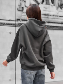 Bluza Staff lav dark gray oversize fleece