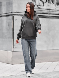 Bluza Staff lav dark gray oversize fleece