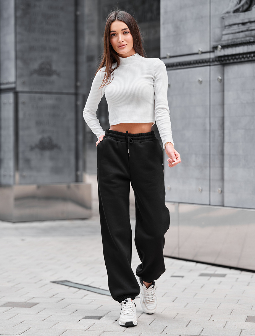 Spodnie dresowe Staff li black fleece