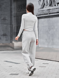 Spodnie Staff li light gray fleece