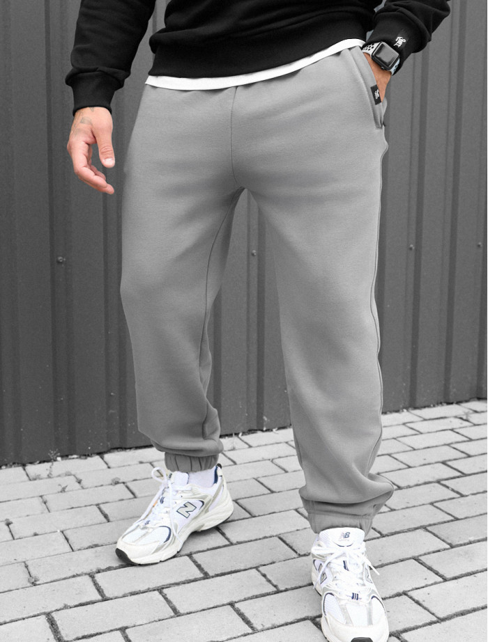 Spodnie dresowe Staff dexo gray fleece