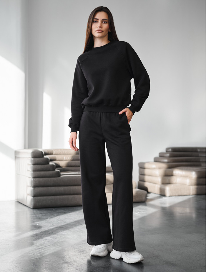 Dres Staff vel black oversize fleece