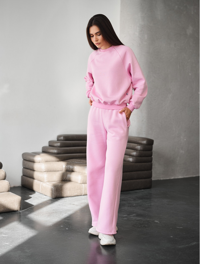 Dres damski Staff vel pink oversize fleece