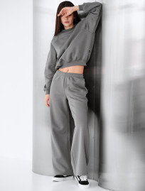 Dres  Staff vel gray oversize fleece