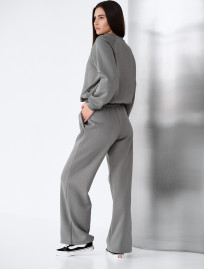 Dres  Staff vel gray oversize fleece