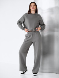 Dres  Staff vel gray oversize fleece