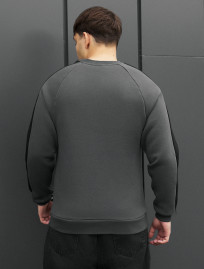 Bluza Staff dark gray line logo fleece