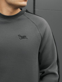 Bluza Staff dark gray line logo fleece