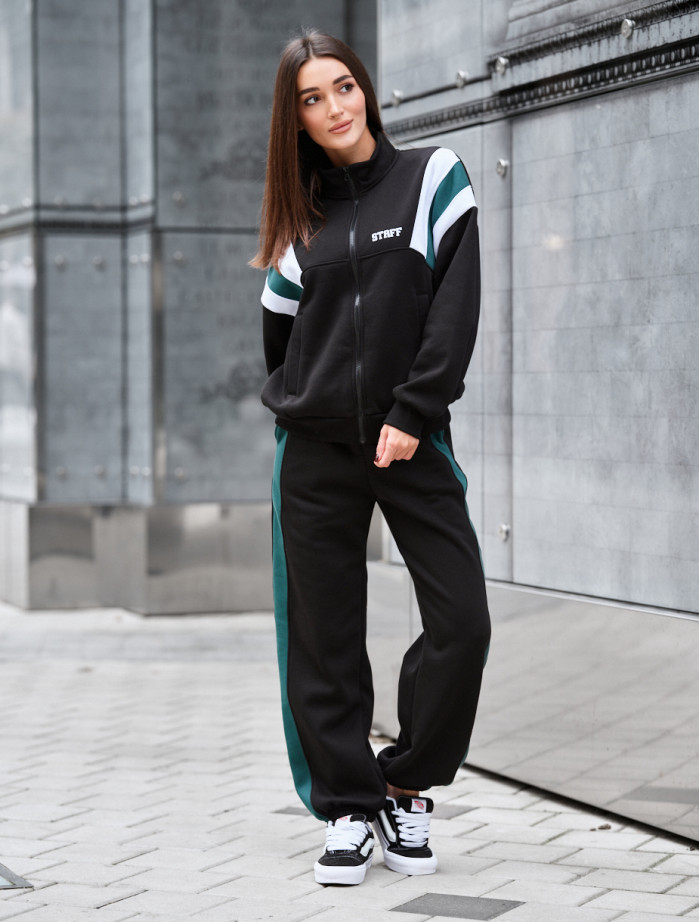 Dres damski Staff rac black logo oversize fleece
