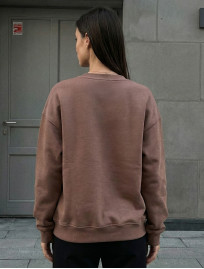 Bluza Staff brown oversize fleece