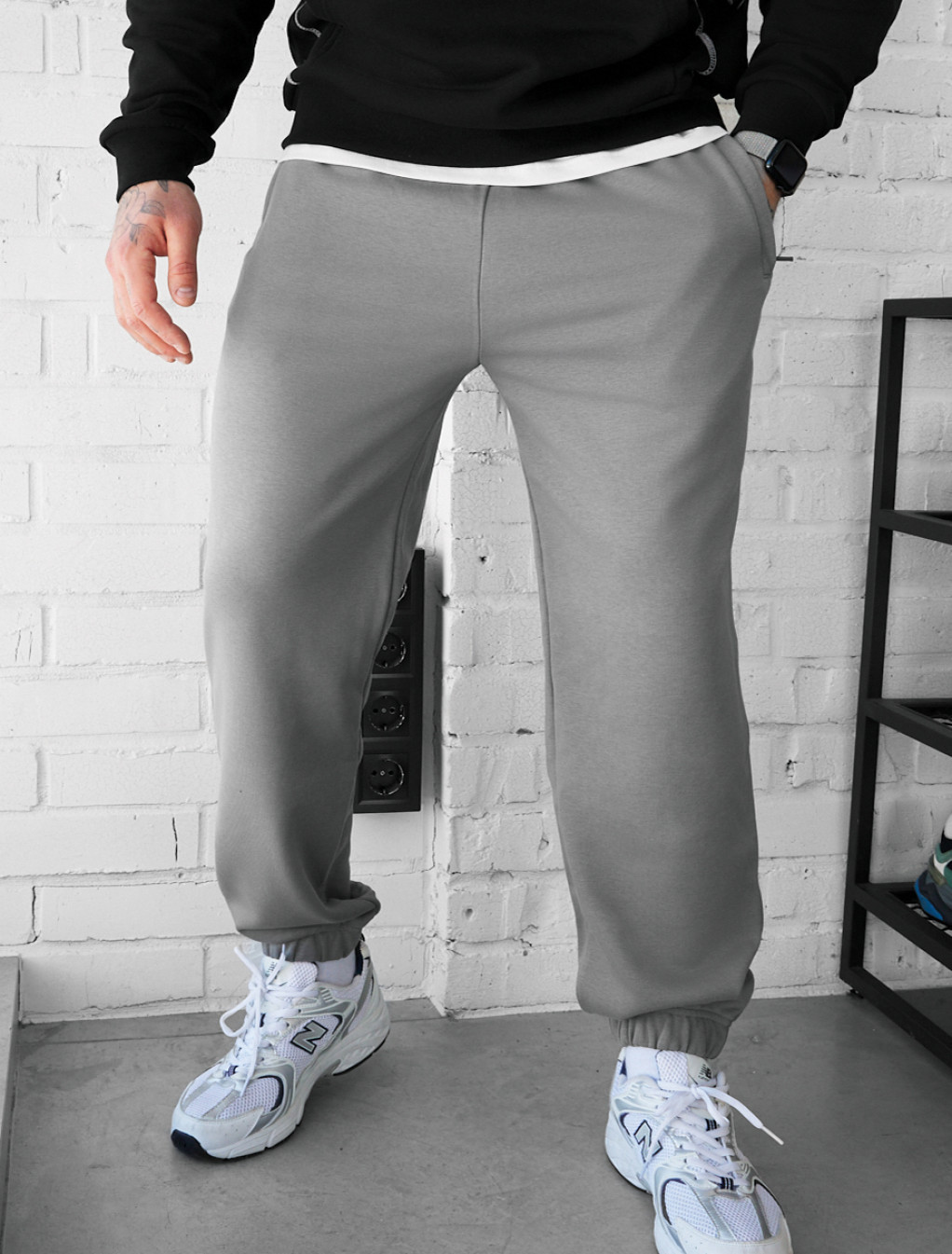 Spodnie dresowe Staff dexo gray