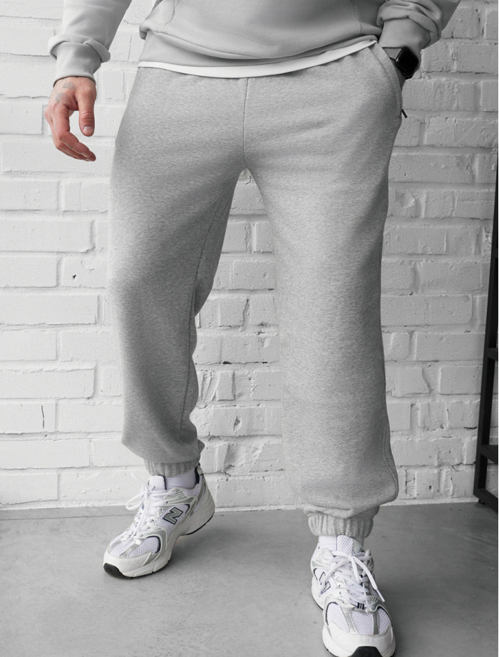 Spodnie dresowe Staff dexo gray melange