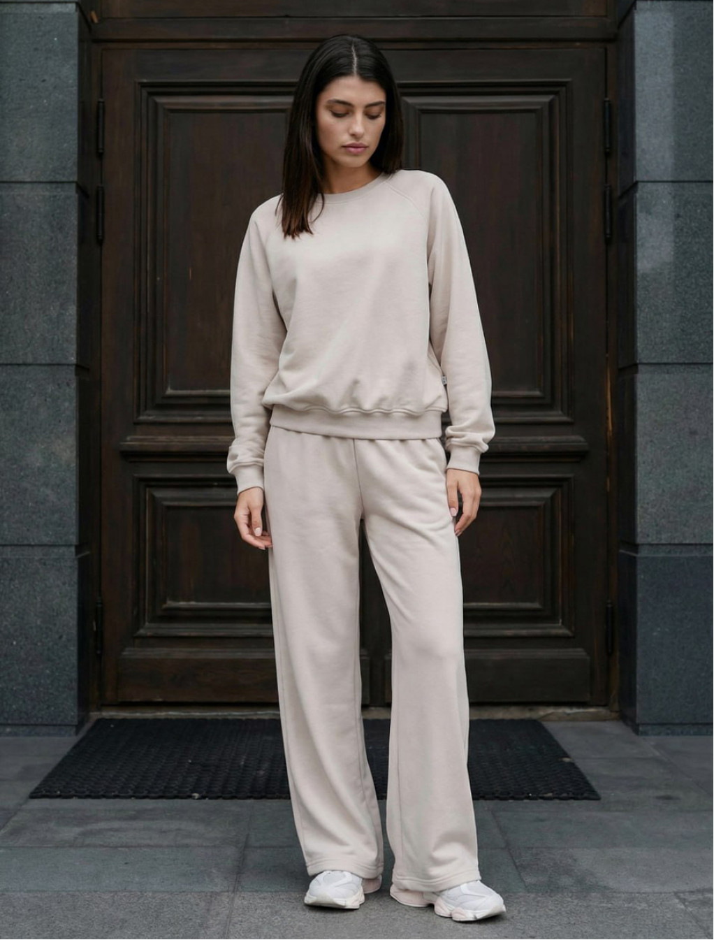 Komplet damski Staff vel light gray oversize