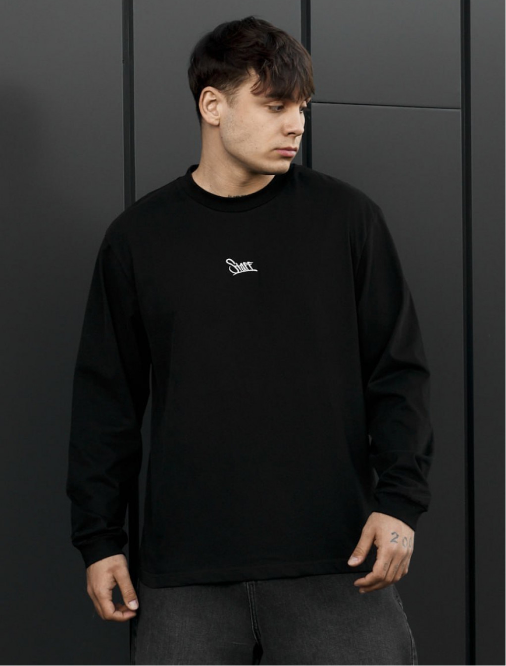 Longsleeve Staff black logo