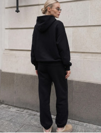 Dres Staff logo black oversize fleece