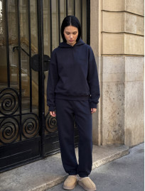 Dres Staff logo navy oversize fleece