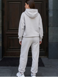 Dres Staff logo light gray oversize fleece