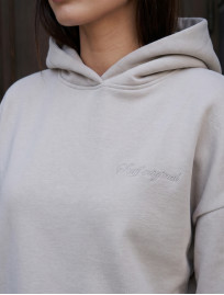 Dres Staff logo light gray oversize fleece