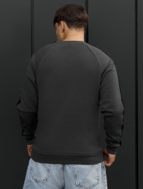 Bluza Staff lampas dark gray logo fleece