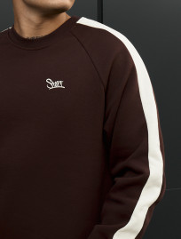 Bluza Staff lampas brown logo fleece