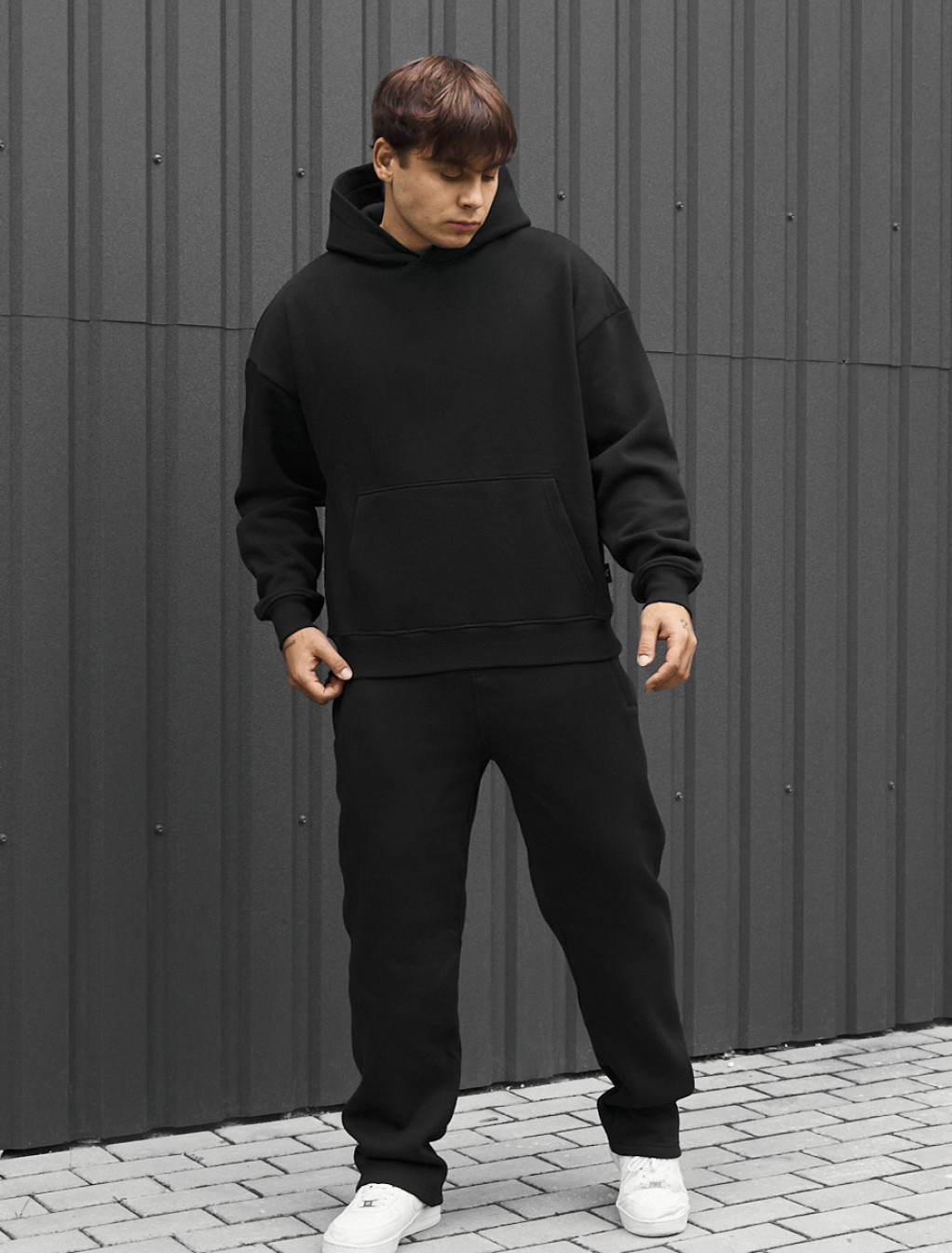 Dres Staff ik black oversize fleece