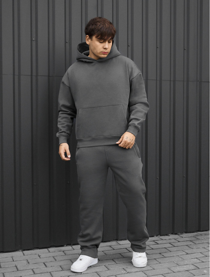 Dres Staff ik gray oversize fleece