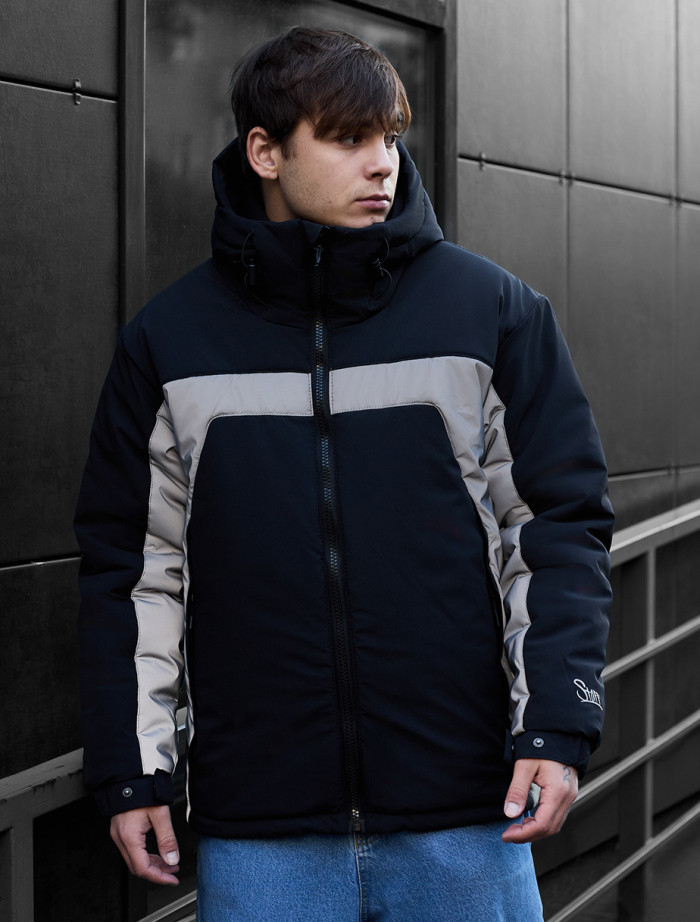 Damska kurtka Staff vi black reflective