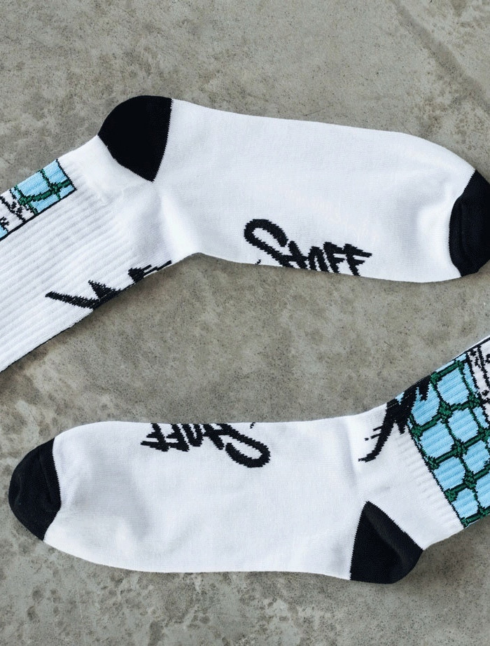 Skarpety Staff white & blue