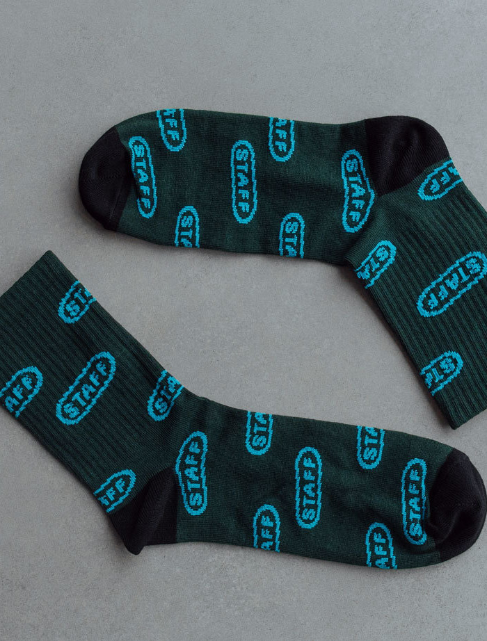 Skarpety Staff logo dark green