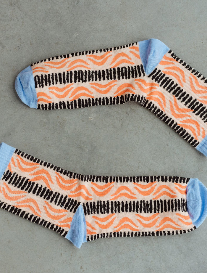 Skarpety Staff beige & blue