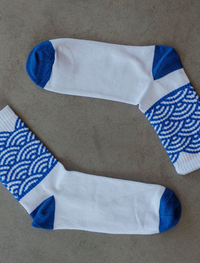 Skarpety Staff white & blue