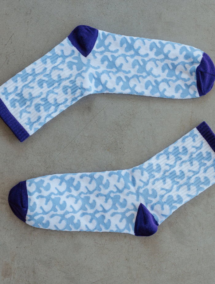 Skarpety Staff white & blue