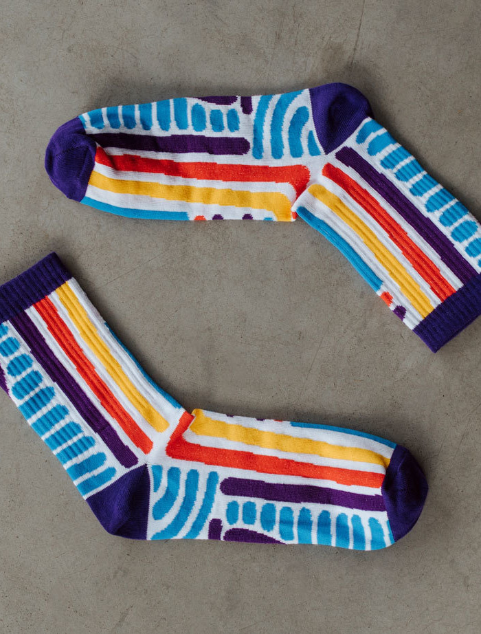 Skarpety Staff lines