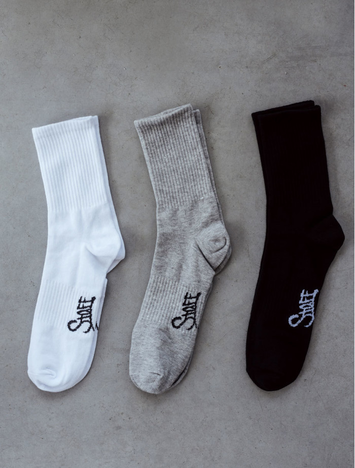 Skarpety Staff gray/black/white