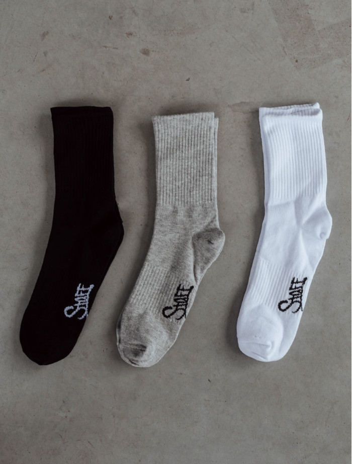 Skarpety Staff black/gray/white