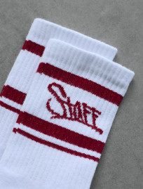 Skarpety Staff logo bordo