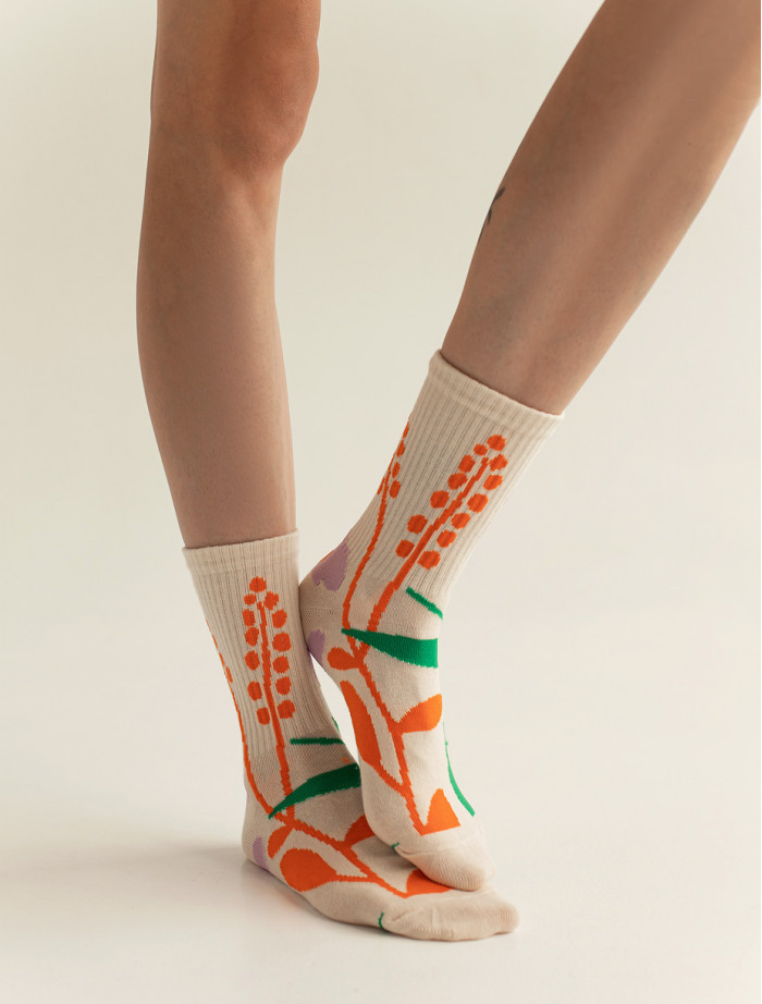 Skarpety damskie Staff milk mix