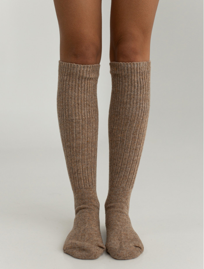 Dziane skarpetki damskie Staff brown