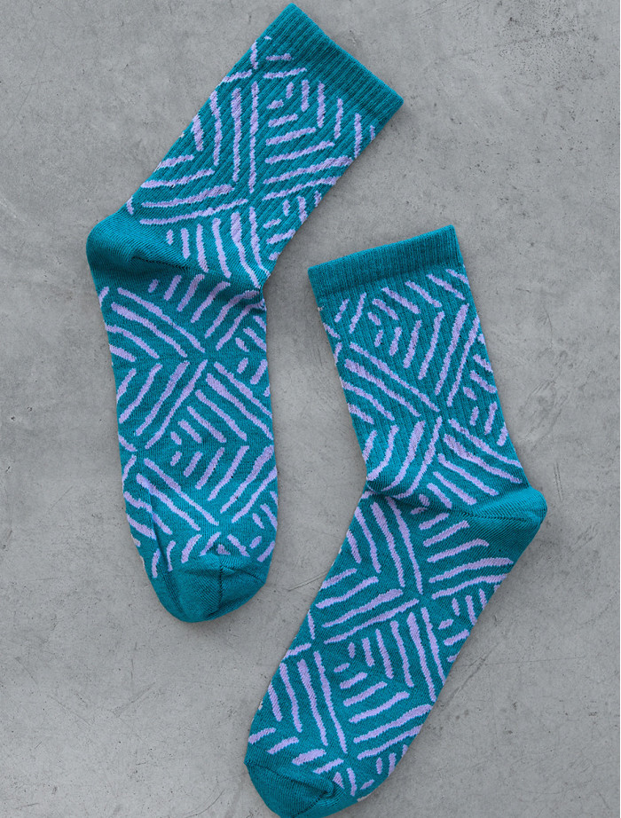 Skarpety Staff dark turquoise & violet