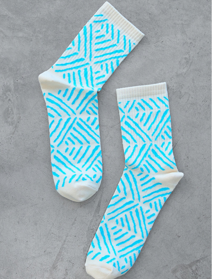 Skarpety Staff milk & light blue