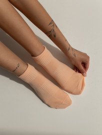 Skarpety Staff peach/violet/green 36-39 (trzy pary)
