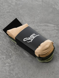 Skarpety Staff beige & green (5 par) (r.43-46)