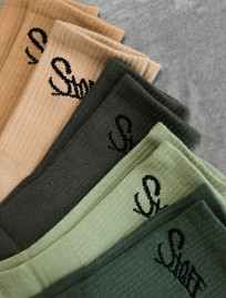 Skarpety Staff beige & green (5 par) (r.43-46)