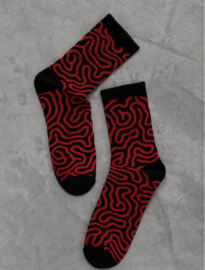 Skarpety Staff black & red