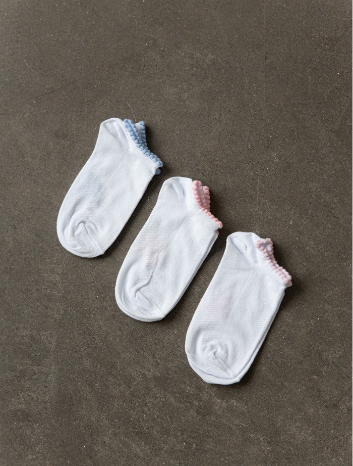 Skarpety Staff white mix (trzy pary)