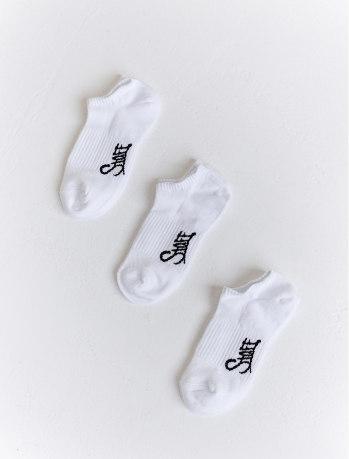 Skarpety damskie Staff white (trzy pary)